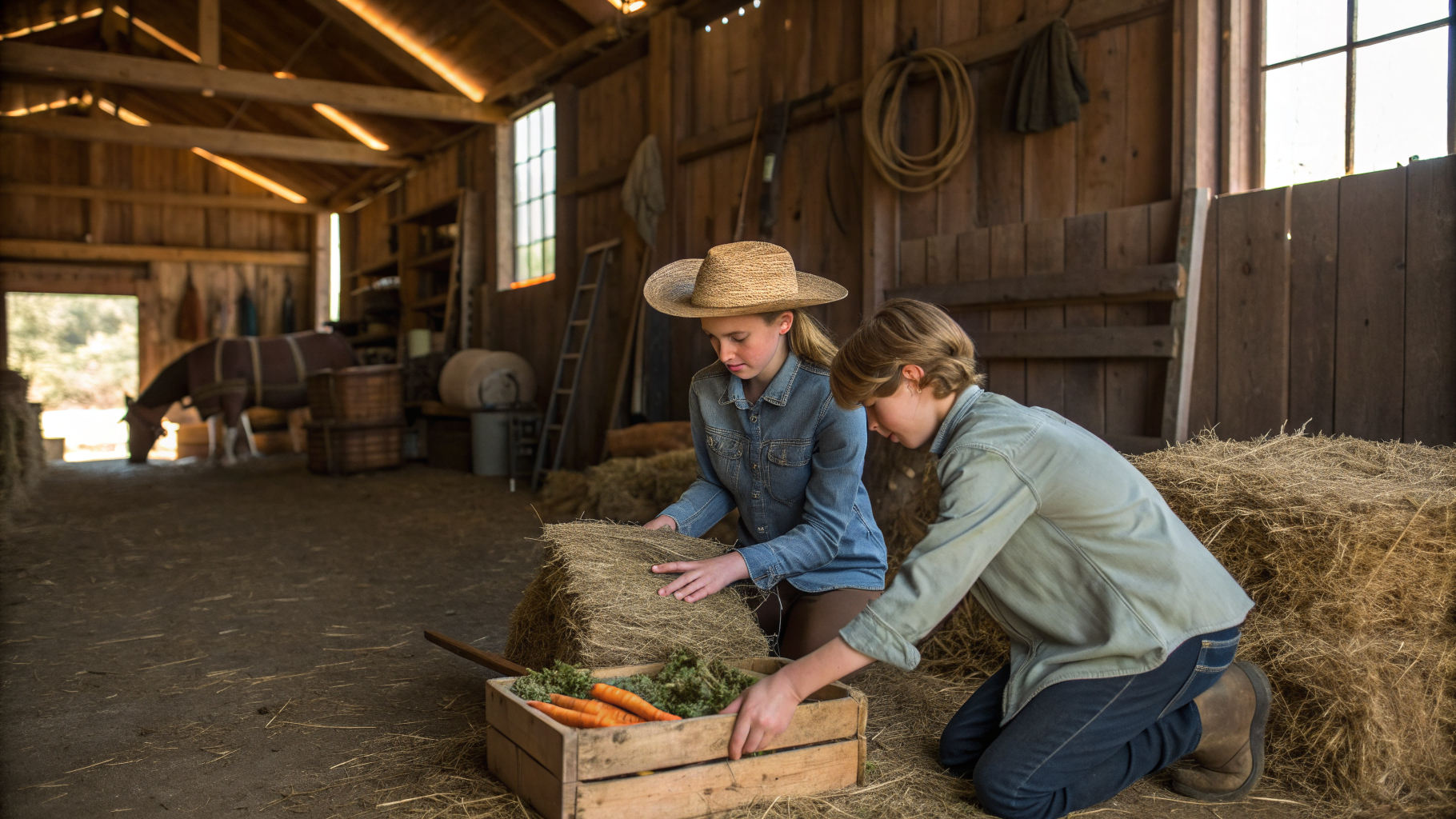 Participation aux tâches de la ferme