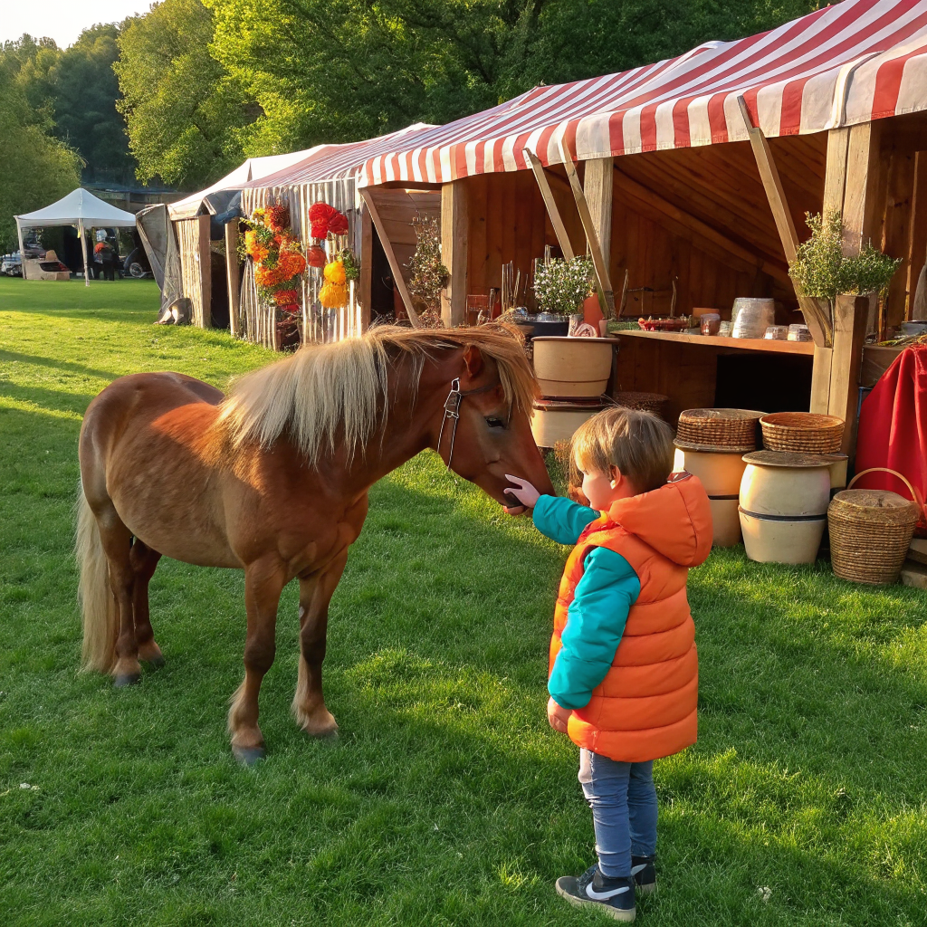 Leçon d'équitation en plein air